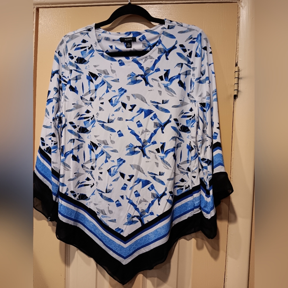 Blue & White Alfani Blouse